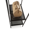 Porte-manteau Caleb en métal noir, design moderne et gain de place Réductions
