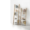 Étagère escalier en bois de bambou avec 4 tablettes Memphis Offre