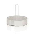 Plateau rond porte-objets en métal blanc Joko Remises