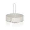 Plateau rond porte-objets en métal blanc Joko Remises