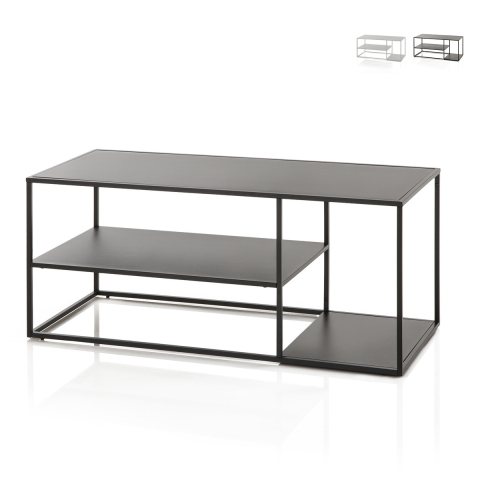 Table basse en métal design moderne 120x50cm Angie Promotion
