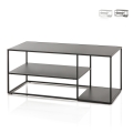 Table basse en métal design moderne 120x50cm Angie Promotion