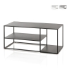 Table basse en métal design moderne 120x50cm Angie Promotion