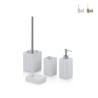Ensemble d'accessoires de salle de bain design moderne en résine Dakar Promotion
