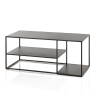 Table basse en métal design moderne 120x50cm Angie Offre