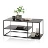 Table basse en métal design moderne 120x50cm Angie Vente