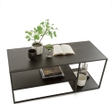 Table basse en métal design moderne 120x50cm Angie Réductions