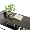 Table basse en métal design moderne 120x50cm Angie Remises