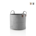 Panier de rangement en tissu coton avec poignées Giulio Promotion