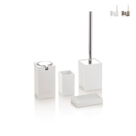 Ensemble d'accessoires de salle de bain moderne en résine et ABS Doha Promotion