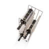 Casier à vin en métal satiné moderne pour 12 bouteilles Jin Remises