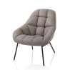 Fauteuil en similicuir rembourré design moderne Carla Vente
