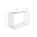 Étagère murale design moderne en métal Kabe 