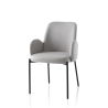 2 chaises rembourrées modernes en tissu avec accoudoirs Antea pour cuisine Remises