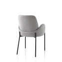 2 chaises rembourrées modernes en tissu avec accoudoirs Antea pour cuisine Réductions