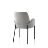 2 chaises rembourrées modernes en tissu avec accoudoirs Antea pour cuisine Réductions