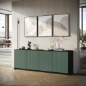 Buffet à 4 portes avec finition cannelée 238x50x83cm Budapest BF Vente