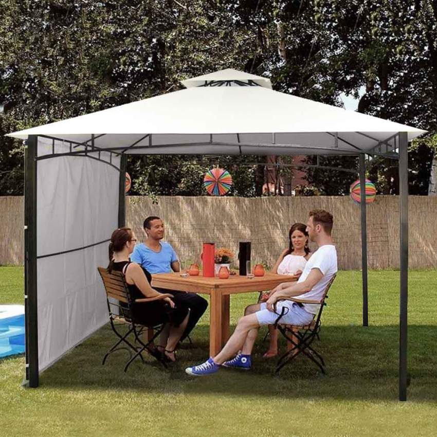 Tonnelle De Jardin Pour Terrasses Bars Restaurants Et Piscines 3.3 X 3.3 M Antigua