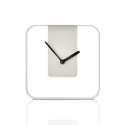 Horloge murale et de table en métal 20x20cm design moderne Nova Vente