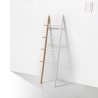 Échelle porte-serviettes de salle de bain en bois design moderne Olaf Promotion