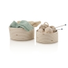Ensemble de 2 paniers de rangement en coton tressé Omar Remises