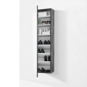 Meuble à chaussures miroir design gain de place 18 paires de chaussures Ride Vente