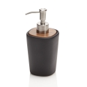 Set d'accessoires de salle de bain en céramique noir mat et bois de noyer Rodi Vente