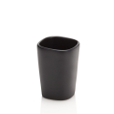 Set d'accessoires de salle de bain en céramique noir mat et bois de noyer Rodi Offre