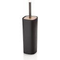 Set d'accessoires de salle de bain en céramique noir mat et bois de noyer Rodi Réductions