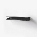 Étagère murale réversible en métal mat design moderne Ryo Remises