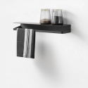 Étagère murale réversible en métal mat design moderne Ryo Vente