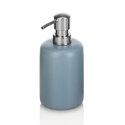 Ensemble d'accessoires de salle de bain 4 pièces en céramique mate bleu Skylar Vente