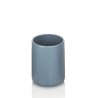 Ensemble d'accessoires de salle de bain 4 pièces en céramique mate bleu Skylar Remises