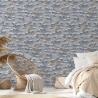 Papier peint motif mer pour salon chambre à coucher Vagues et Baleines Remises