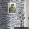 Papier peint motif mer pour salon chambre à coucher Vagues et Baleines Catalogue