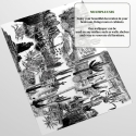 Papier peint adhésif moderne blanc et noir pour salon Cactus Réductions