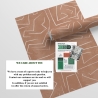 Papier peint adhésif design géométrique rose et blanc Graffiti Choix