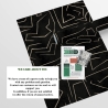 Papier peint moderne artistique design géométrique noir doré Graffiti Achat