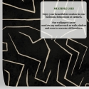 Papier peint moderne artistique design géométrique noir doré Graffiti Prix