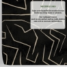 Papier peint moderne artistique design géométrique noir doré Graffiti Prix