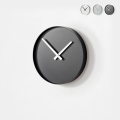 Horloge murale ronde 25 cm en métal design moderne Tokei Promotion