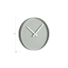 Horloge murale ronde 25 cm en métal design moderne Tokei Choix