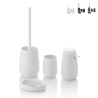 Ensemble de salle de bain distributeur gobelet porte-savon et porte-brosse Trendy Promotion