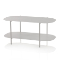 Table basse design moderne en métal avec étagère Vitko Offre