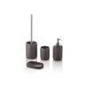 Ensemble accessoires salle de bain distributeur verre porte-savon porte-brosse gris Zara Promotion