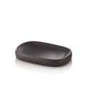 Ensemble accessoires salle de bain distributeur verre porte-savon porte-brosse gris Zara Offre