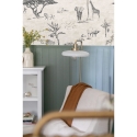 Papier peint vintage animaux safari beige pour tête de lit Réductions