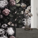 Papier peint floral pour chambre à coucher shabby chic Floréale Scura Remises