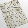 Papier peint blanc moderne design artistique Graffiti Rayures Noires Catalogue