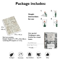 Papier peint blanc moderne design artistique Graffiti Rayures Noires Caractéristiques